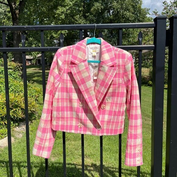 Anthropologie Maeve Plaid Double Breasted Jacket NWT - Picture 6 of 13